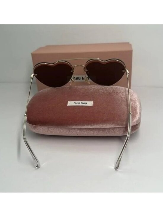 New - Miu Miu™ Core Collection MU 62US ZVN1C0 58 - Pale Gold main image 13